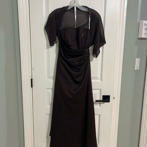 David’s Bridal Truffle colour bridesmaid dress and bolero. Worn once.
